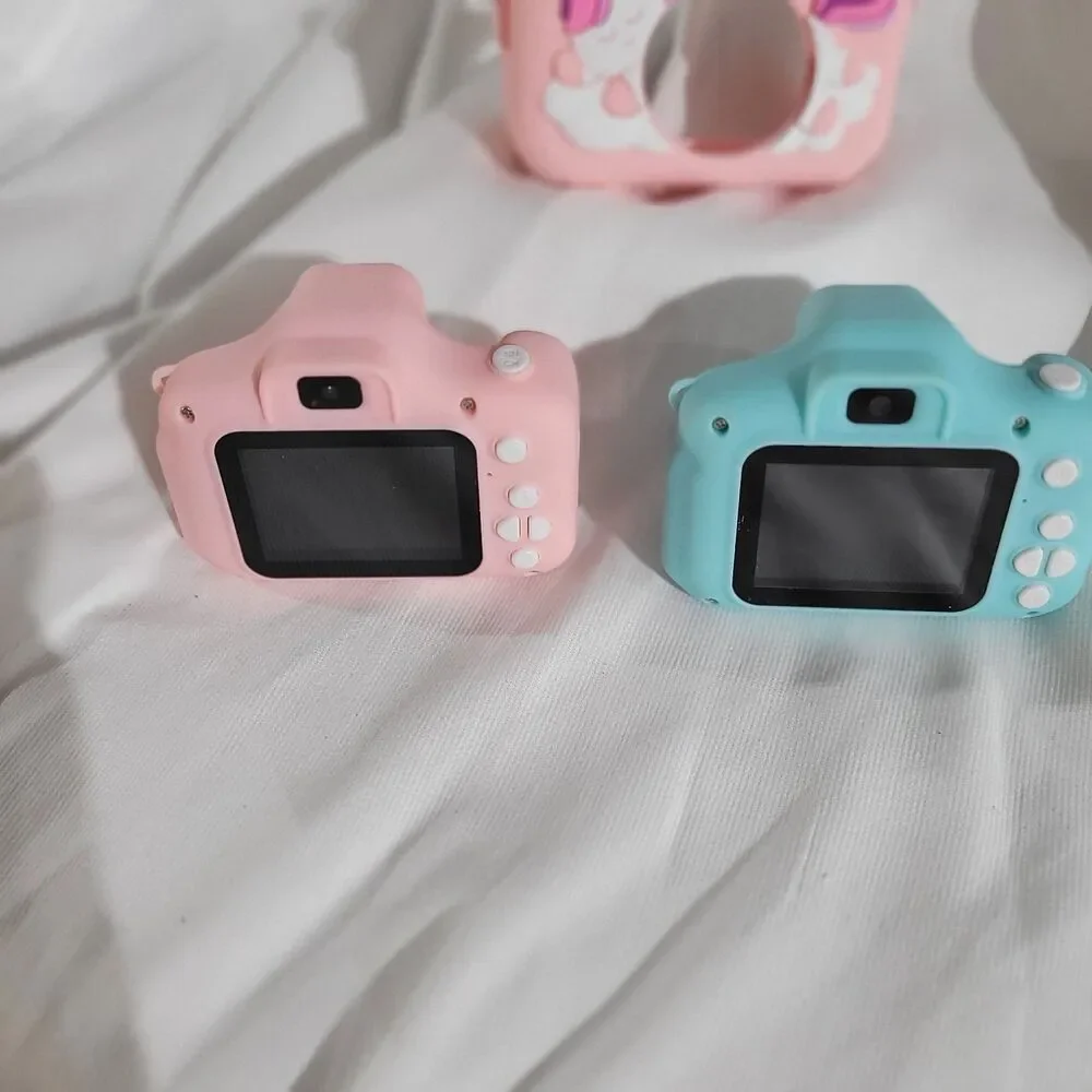 2 Seckton Upgrade Kids Selfie Cameras w/o 32GB SD Card Or Charger Blue and Pink